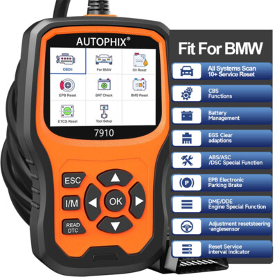 Autophix 7910 for BMW Mini All System Car OBD2 Scanner Diagnostic Scan Tool Oil