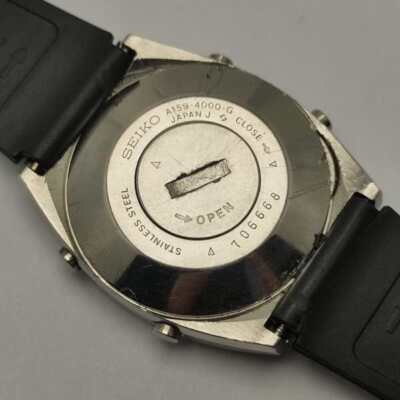 Seiko A159-4000-G Alarm Chronograph Quartz Vintage Men's