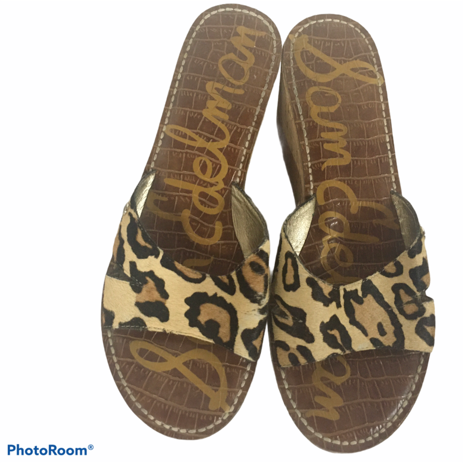 Sam Edelman Calf Hair Animal Print Reid Sandal Ladies size 9.5 | eBay