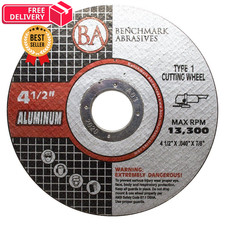 Benchmark Abrasives Grinder Cut Off Wheels 4 1/2 Inch Aluminum 4