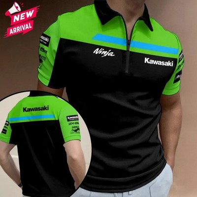 NEW Kawaasaki WorSBK Team 2026 Zip Polo Shirt  All Size