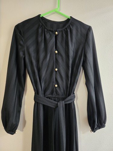 Joan Curtis Damen M/L Kleid Vintage Maxi Gürtel 60er Union Made - Bild 2 von 8