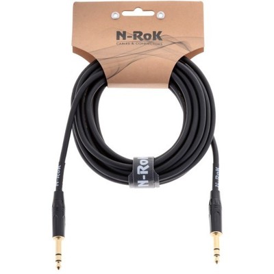 N-RoK Premium Kabel Klinke 6,3mm stereo/Kl. 6,3mm stereo 6m | Neu
