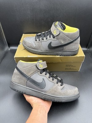 Size 9.5 - Nike SB Dunk Mid Pro Batman Midnight Fog Black Yellow 2008