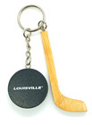 Vintage Louisville Hockey Stick Keychain Keyring — photo 1