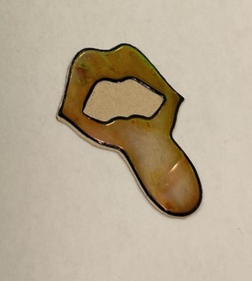 Vintage 80s Davis Liquid Crystal Oilies Mystiks Lips Tongue Sticker Color Change