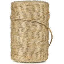 Natural Jute Twine String 2mm 328ft Brown Hemp Rope for Craft Wrapping Packing