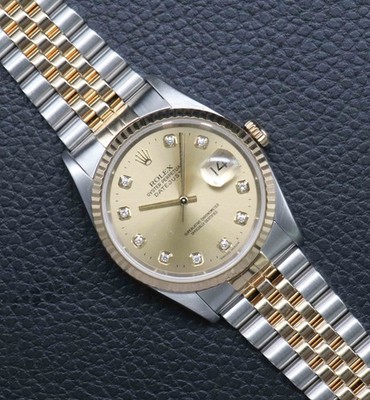 Rolex Datejust 36 16233G Fullset 1997 Box+Papers - 2 Jahre Garantie