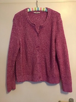 Cecil Damen Strickjacke Cardigan Größe L 42 68% Baumwolle Pink