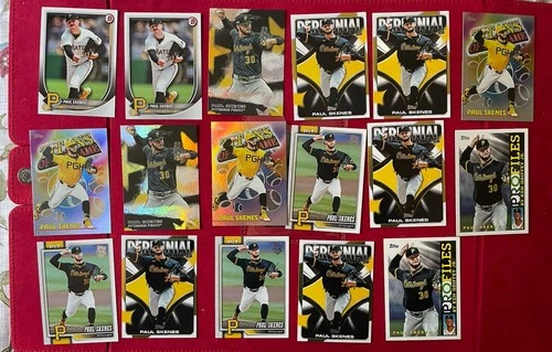 Topps MLB Baseball Paul Skenes 17 Card Lot! Inserts, Parallels,🔥🔥🔥