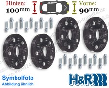 Spurplatten schwarz DRA 90mm & 100mm/Achse u.a.: VW Golf IV 1J1 Bj. 1997-2008
