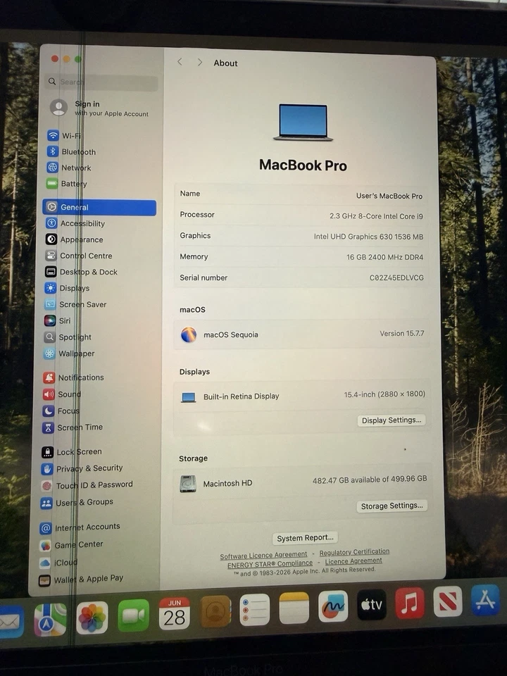 Apple MacBook Pro 15" 2019 · i9 · 16GB · 500GB, photo 3 of 5