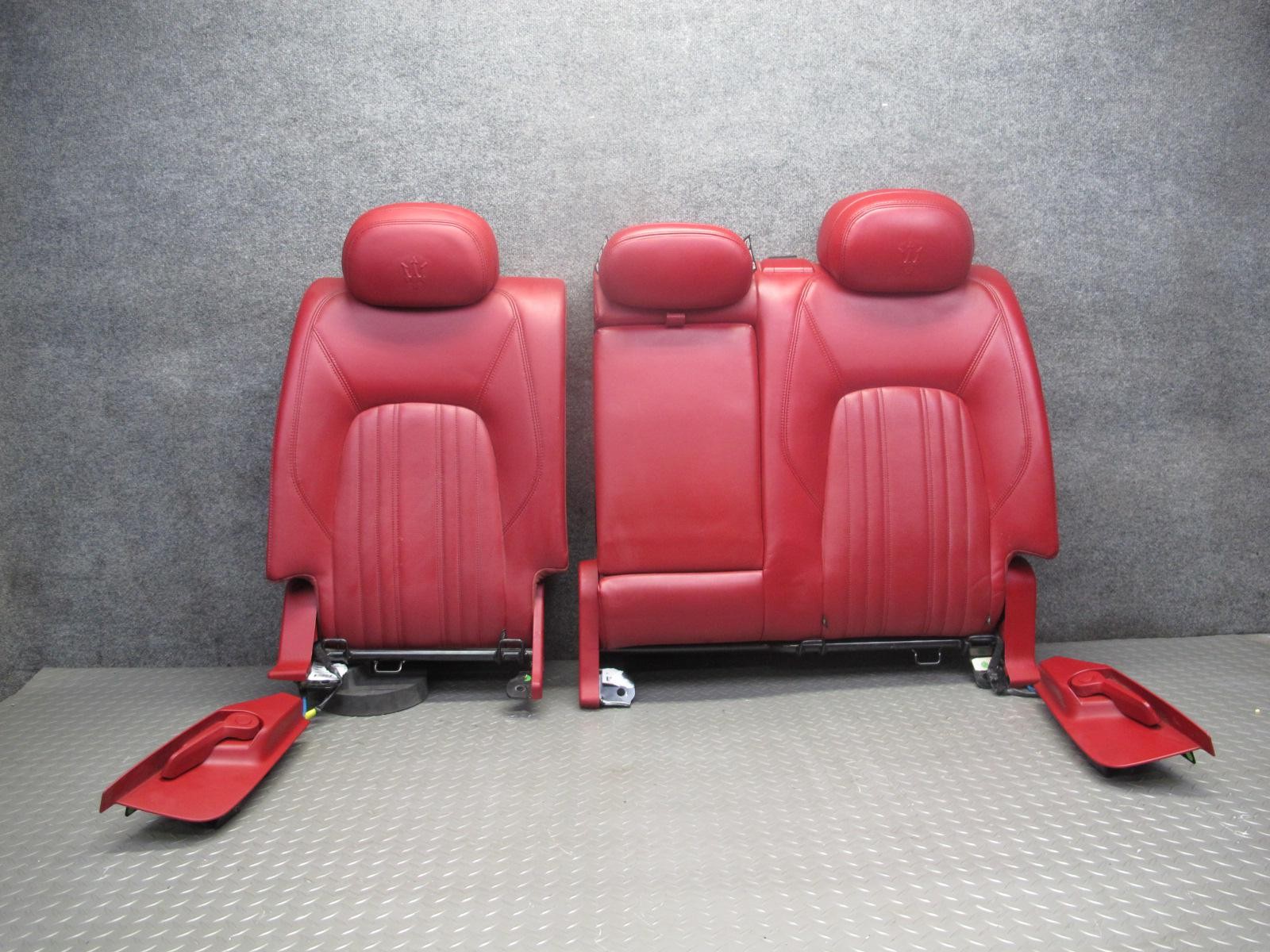 2017-2020 MASERATI LEVANTE M161 FRONT & REAR LEFT & RIGHT LEATHER SEAT RED SET