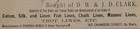 1886 D.W. & J.D. Clark NY Fishing Tackle Invoice Bamboo Tip Case Billhead — photo 3