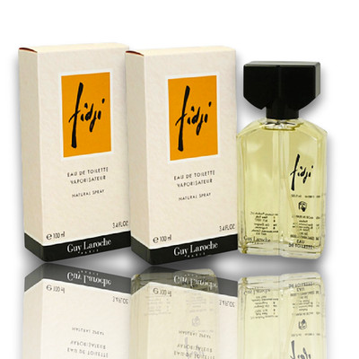 Fidji by Guy Laroche Eau de Toilette 3.4 oz 100ml  Natural Spray New LOT OF 2