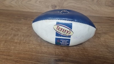 Miniatur Tetleys Rugby Ball Official England blau weiß