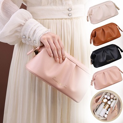 Cosmetic Bag For Women Travel Makeup Organizer Toiletry Pouch With Multiple