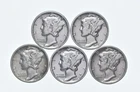 High Grade Lot 1939 1939 1936 1936 1936 Mercury Dime Collection *899
