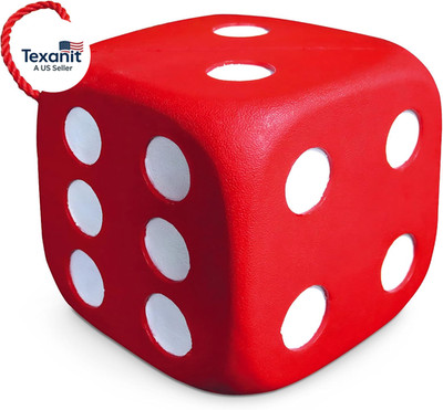 High Roller Foam Archery Target, 6-Sided Cube with 21 Bullseyes