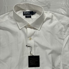 Polo Ralph Lauren Sz 16 1/2 - 34/35 Philip Cotton Oxford Dress Shirt White NWT