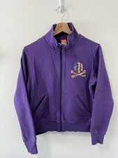 Nike Athletic Dept Purple Skull Crossbones Full Zip Track Jacket Women  s Small