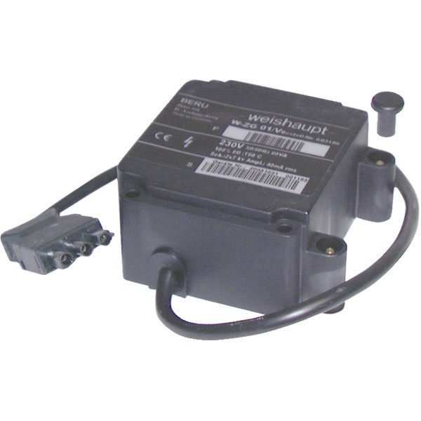Transformateur d'allumage W-ZG 01 DIFF à arc stable pour Weishaupt 603096