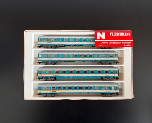 Spur N Fleischmann Alex Arriva Länderbahn Express 814701 Personenwagen Neuwertig | Zustand: Neu