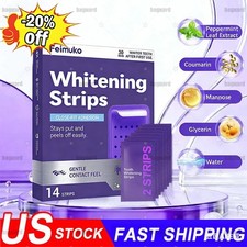 NEW Purple Teeth Whitening Strips   Stain Removal with Whitening  Color Correct