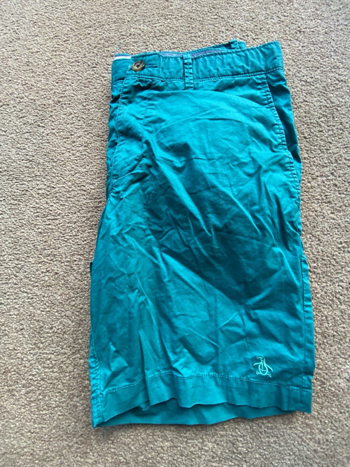Penguin Chino Shorts Green W32 image 6