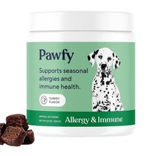 Pawfy Allergy  Immune  Natural Dog Supplement with Probiotics  Colostrum