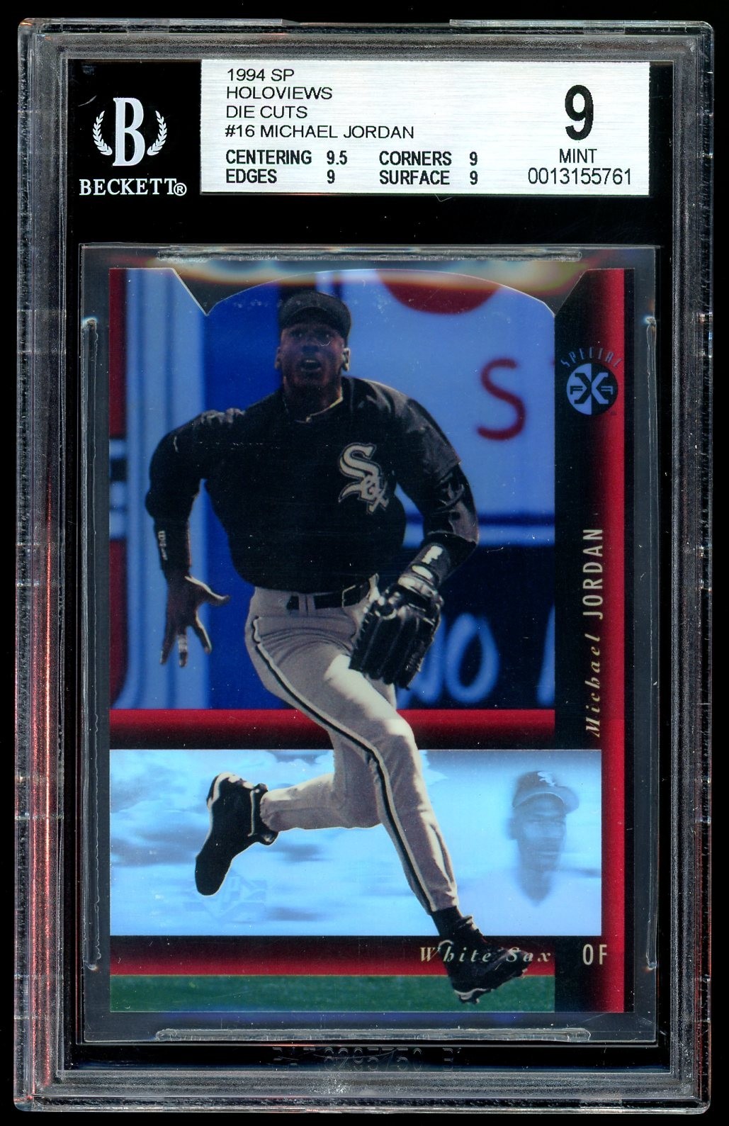 Michael Jordan 1994 SP Holoviews Die Cut #16 Rookie Card BGS 9 Mint (9.5 9 9 9)