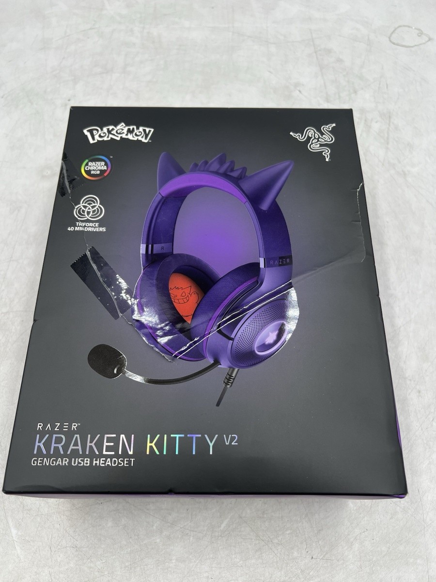 Razer Kraken Kitty V2 Pokemon Gengar Edition Gaming Headset | eBay