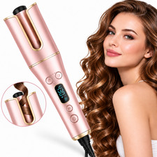 Automatic Hair Curler with LCD Display   1  Rotating Barrel, 4 Heat Settings, 3