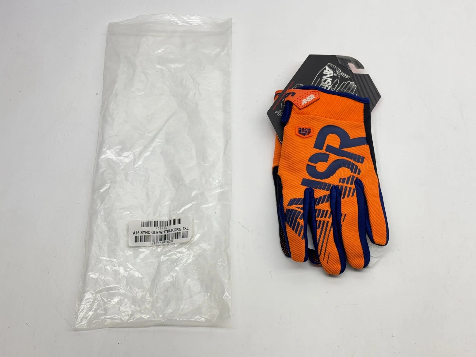 New Answer Men's Gloves 2XL Orange Black Blue XXL Riding Hand Gear Protection MX