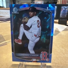 2025 Bowman Draft Anthony Eyanson 1st Sapphire SP #BDC-116 Red Sox Refractor