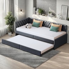 Schlafsofa, Couch, Bett, gepolstert, umwandelbar -Klappschlafsofa mit:Lattenrost