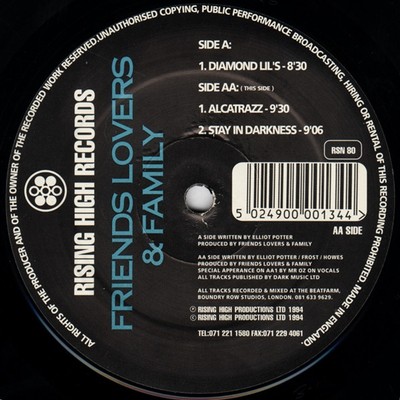 Friends, Lovers & Family - Diamond Lil's (Vinyl 12'' - 1994 - UK - Original)