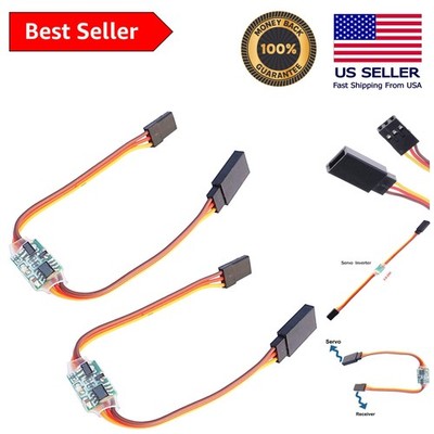 RC Servo Direction Reverser - 2-Pack, 3.6V-24V, Easy Install for JR & Futaba