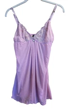 Marilyn Monroe Camisole Slip Top Womens Sz L Y2k Babydoll Pink FairyCore Dainty