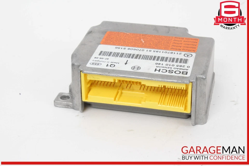 03-11 Mercedes W211 E350 CLS550 Airbag Sensor SRS Módulo de control OEM Foto 4 de 4