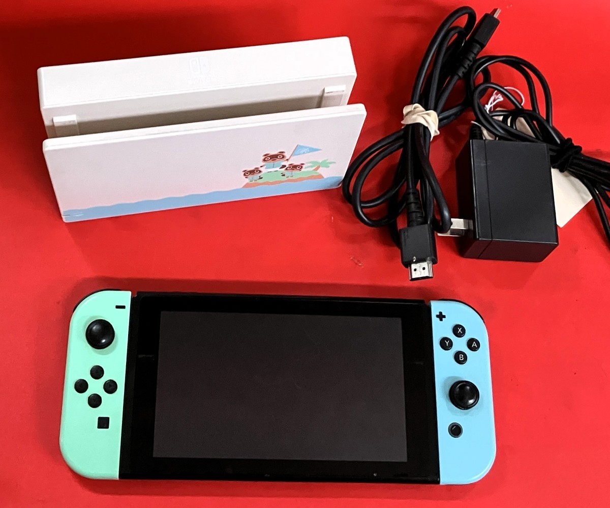 NINTENDO SWITCH HANDHELD HAC-001 ANIMAL CROSSING ED. (FRE016546)