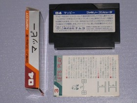 Mappy W/Box Manual Rare Famicom FC Namco Used Game NTSC-J From Japan