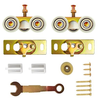 2 Pack Pocket Door Frame Roller,Sliding Pocket Door Top Hanger Rollers Uesd f...