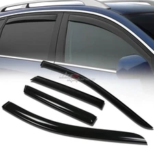 FOR 07-13 FORD EDGE/MKX SMOKE TINT WINDOW VISOR SHADE/VENT WIND/RAIN DEFLECTOR