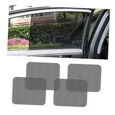 Car Side Window Sunshade, 4 PCS Static Cling Films Stickers Sun Shade UV Rays