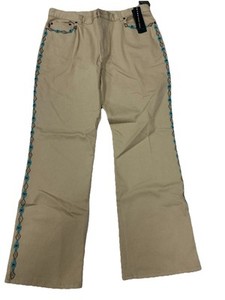 NWT RALPH LAUREN Size 16 Western Southwest Turquoise Beading Jeans Pants $109