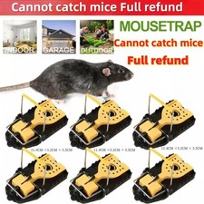 4/18Pc Large Rat Trap Mouse Reusable Strong Easy Snap Catch Clean Rodent Control