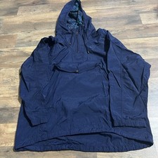 Vintage Nike Windbreaker Womens Size M Medium Blue VTG Pullover Swoosh Spell Out
