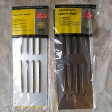 1 x Metal Air Vent Grille 9 x 3 inches Flat Louvre Duct Cover Outside