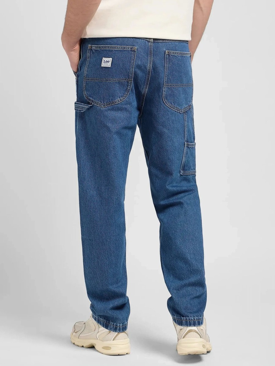 カーペンター Lee - Mens Relaxed Tapered Fit Jeans - CARPENTER MID SHADE | eBay
